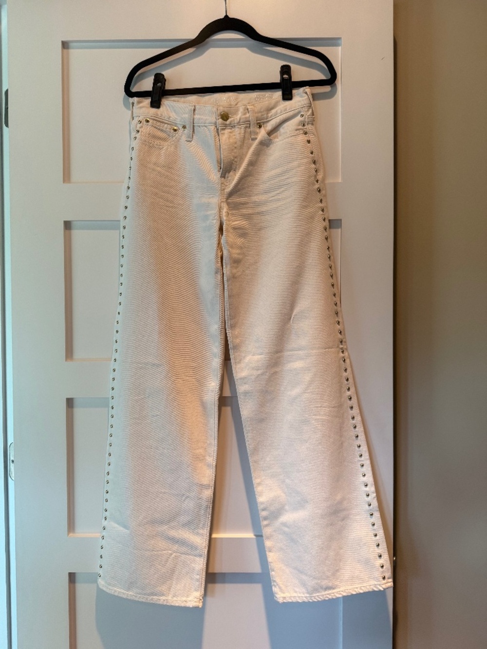 J.Crew Wide Leg Jeans with Stud Details
